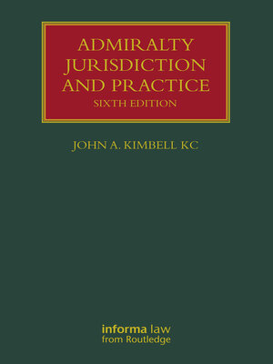 cover image of Admiralty Jurisdiction and Practice